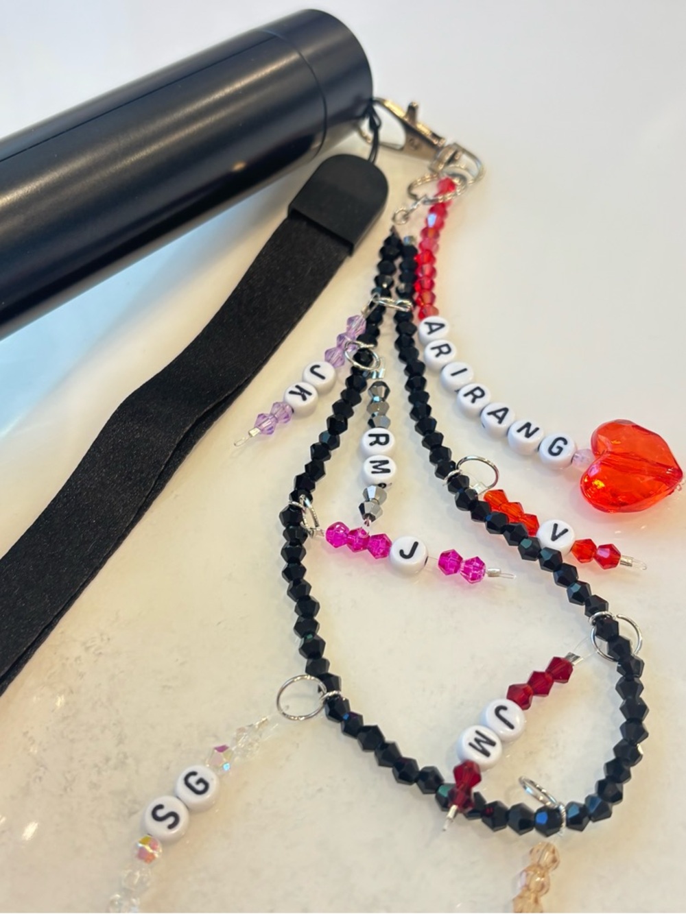 BTS ARIRANG 2026 Keychain/ARMY BOMB Strap Chain Member Vinyl Color Handmade